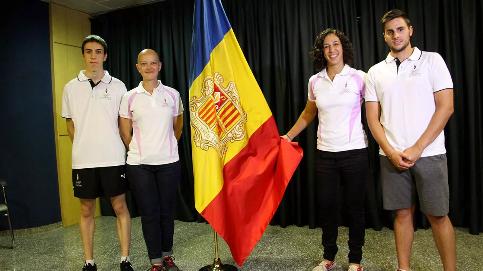 Pol Moya, Esther Barrugués, Laura Sallés i Pol Arias, els quatre olímpics