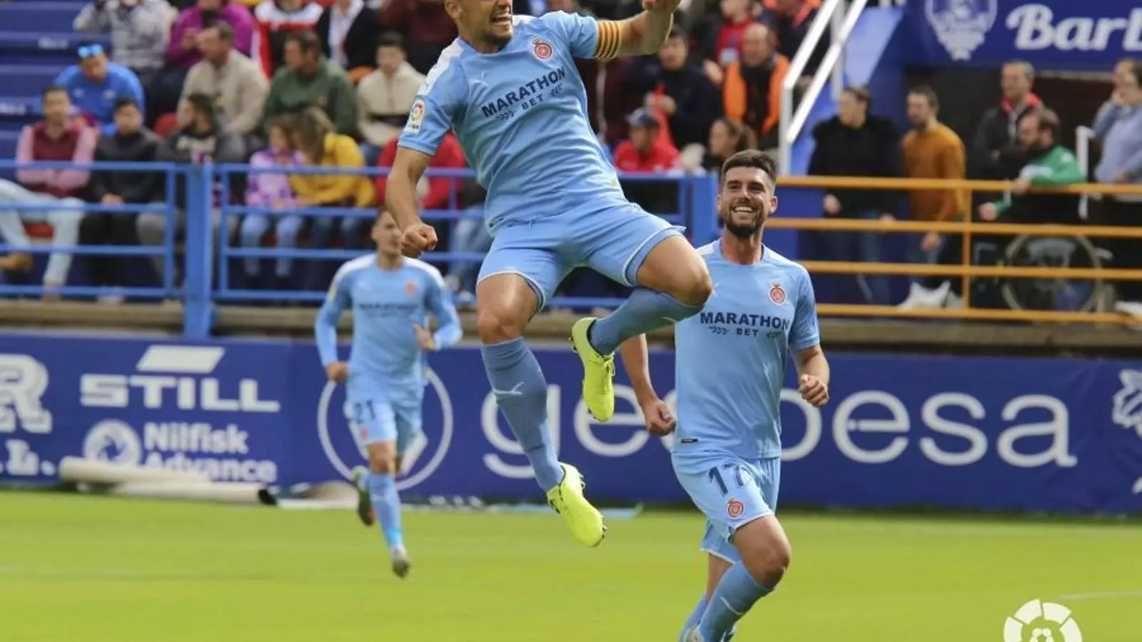Àlex Granell, celebrant el primer gol