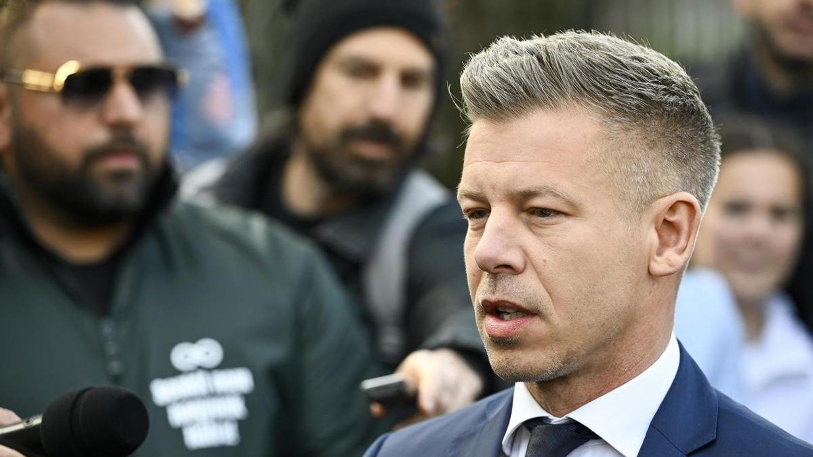 El ganador de las elecciones húngaras, Peter Magyar, el 12 de abril.