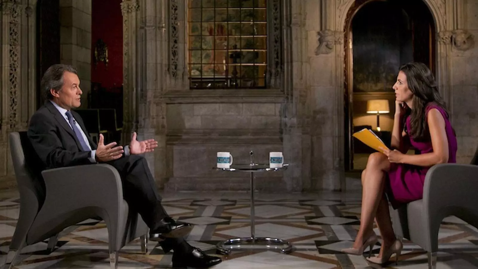 Entrevista d'Ana Pastor al president de la Generalitat, Artur Mas / RUBÉN MORENO