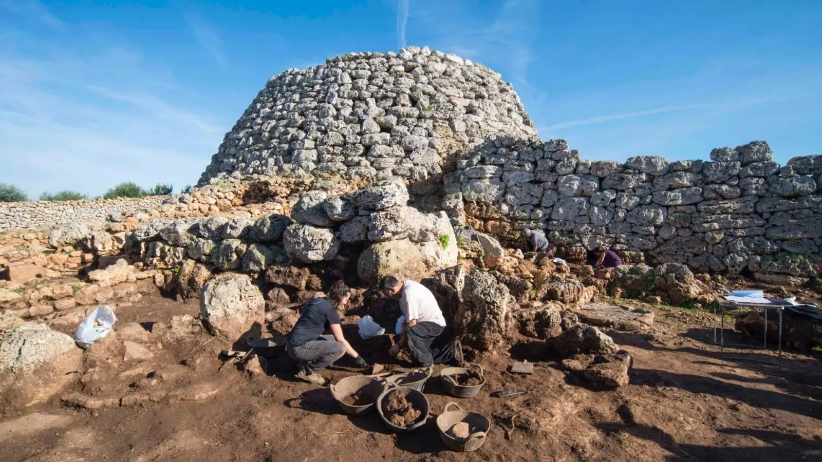 Imatge de l'excavació a Cornia Nou.