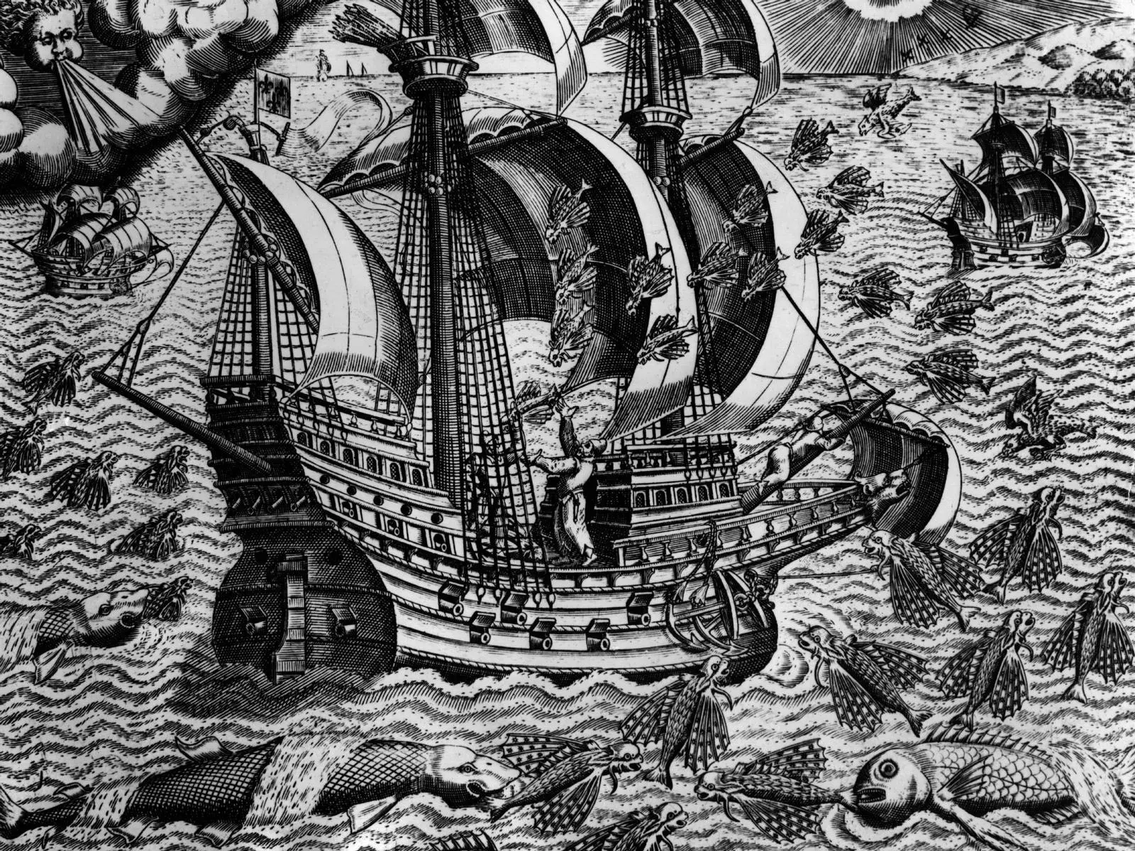 Un gravat sobre pesca