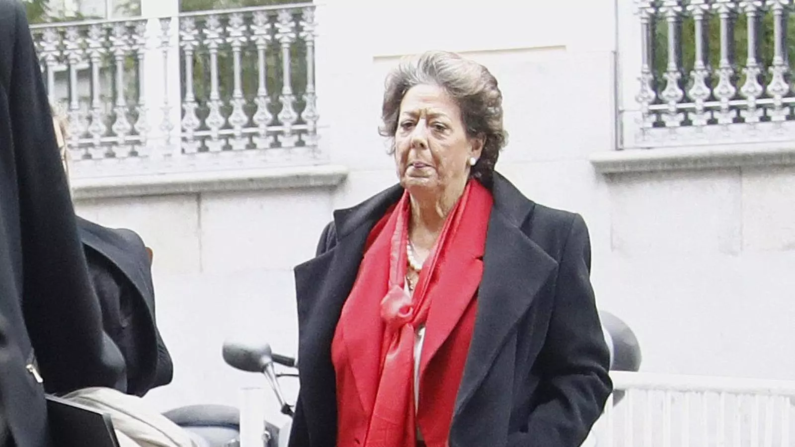 La senadora Rita Barberá a la seva arriba al Tribunal Suprem per declarar en qualitat d'investigada pel cas Taula.