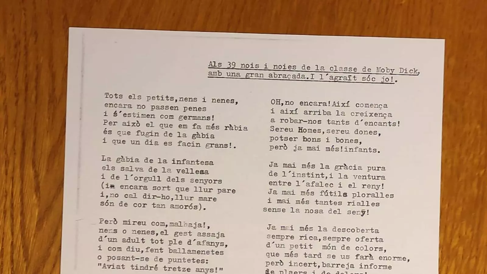 Poema Pere Quart
