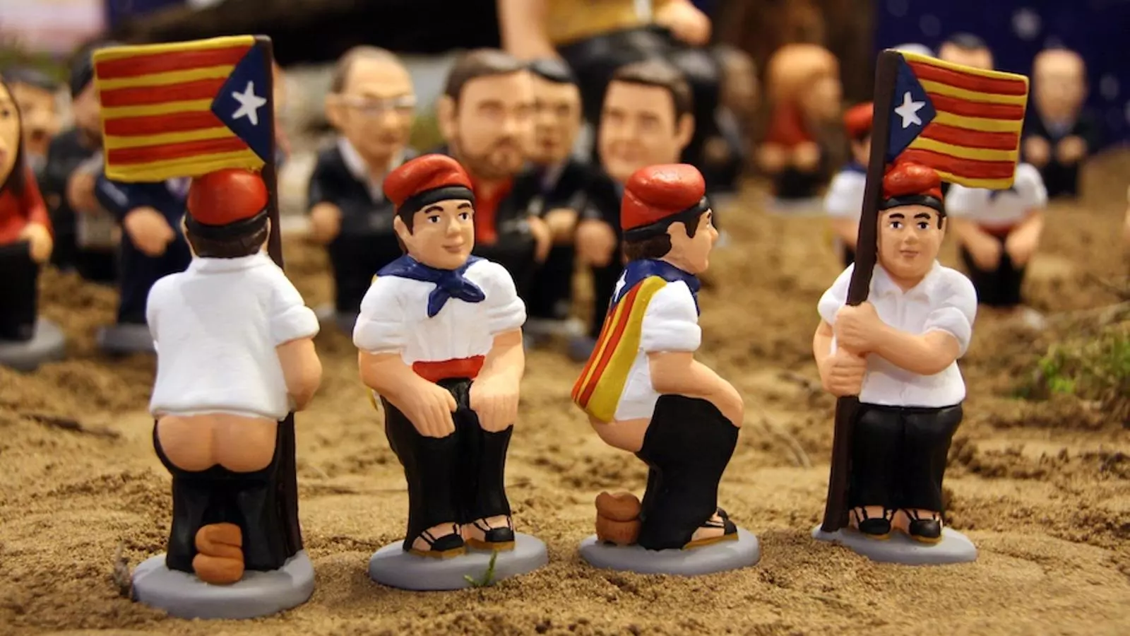 El caganer independentista amb estelada, una de les novetats d'aquest Nadal / ACN