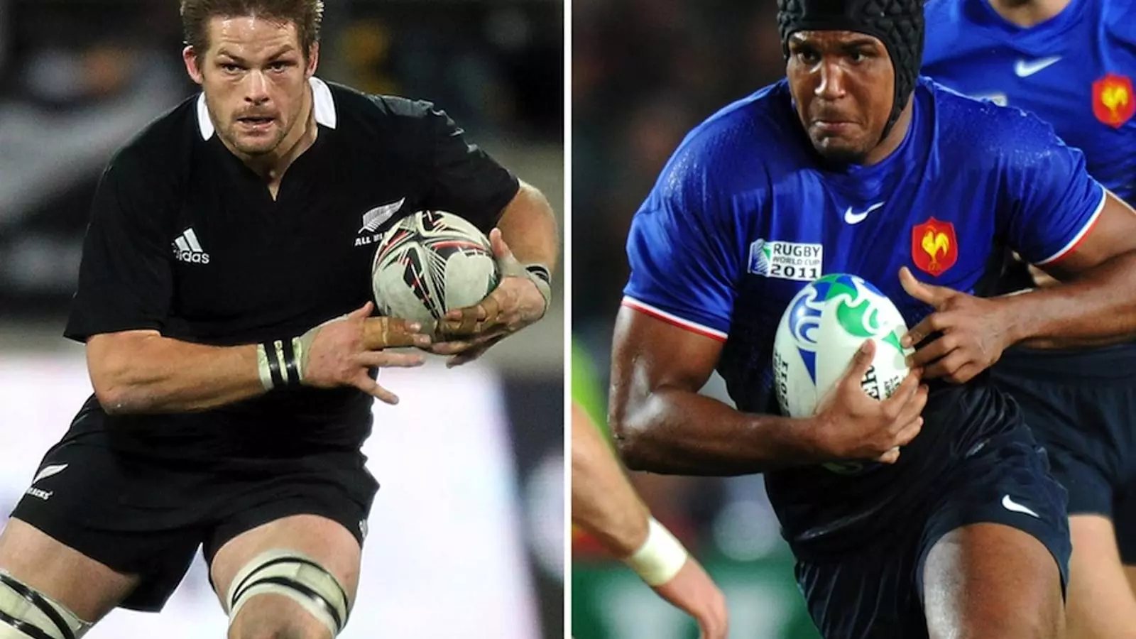 El capità nouzelandès, Richie McCaw, i el capità francès Thierry Dusautoir.