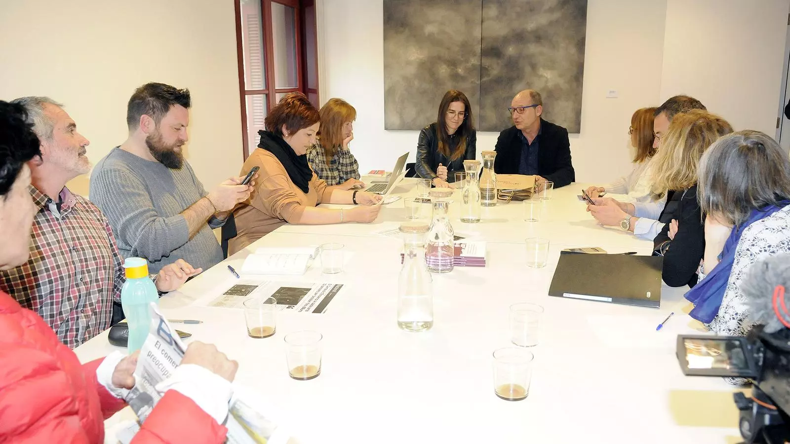 Reunió entre la ministra de Cultura i Esports, Sílvia Riva, i els tècnics dels comuns d'Ordino i d'Encamp amb la delegació de l'Alt Vallespir del departament dels Pirineus Orientals. / SFG