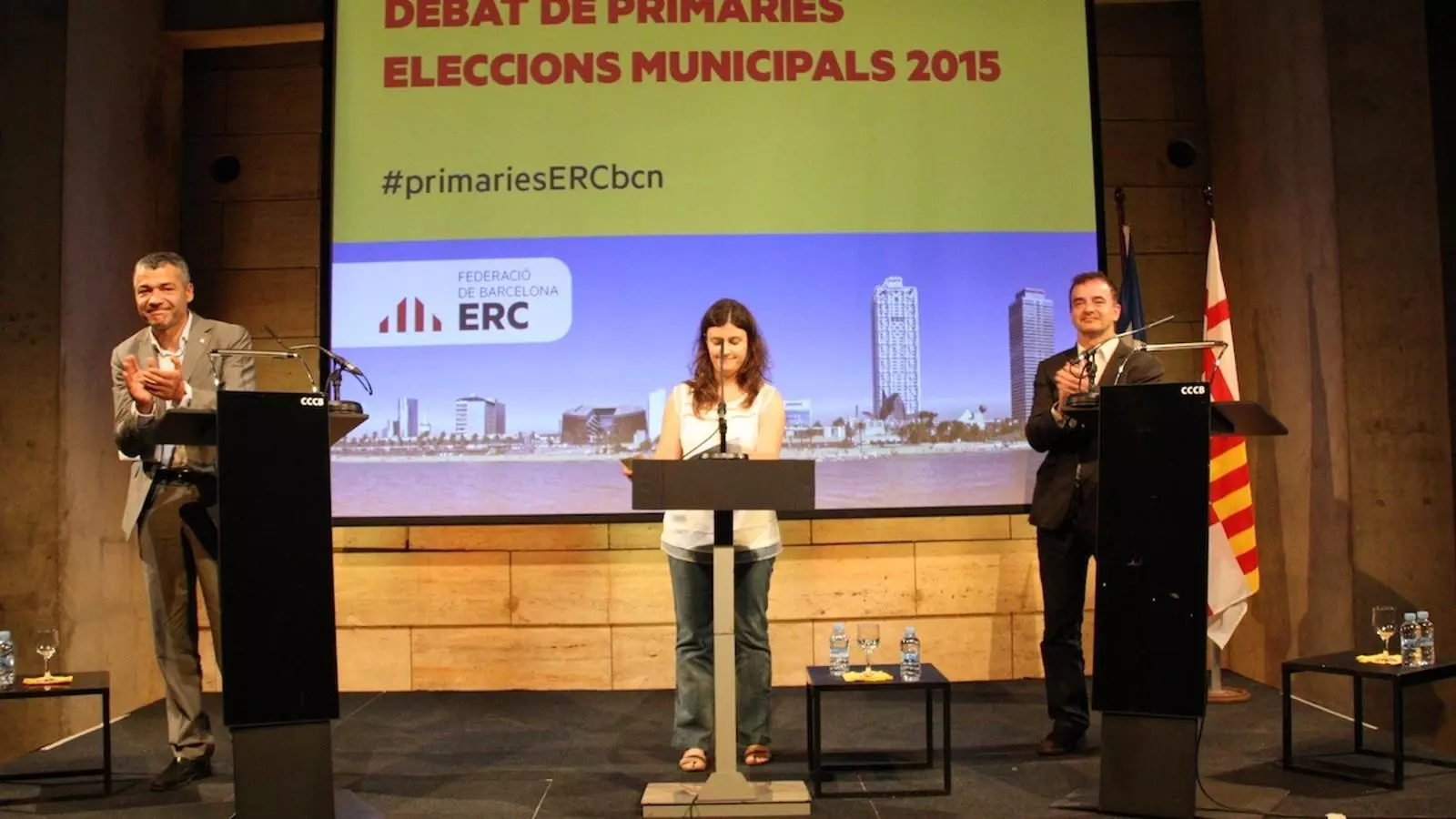 Oriol Amorós i Alfred Bosch en el cara a cara entre els dos aspirants d'ERC a ser candidats del partit a l'alcaldia de Barcelona / ACN