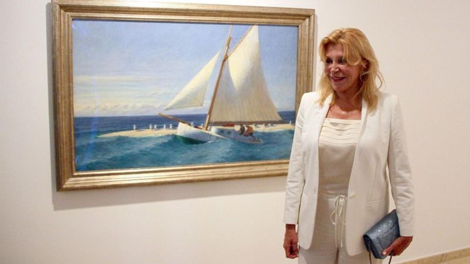 Carmen Thyssen al seu museu de Sant Feliu de Guíxols en una imatge d'arxiu