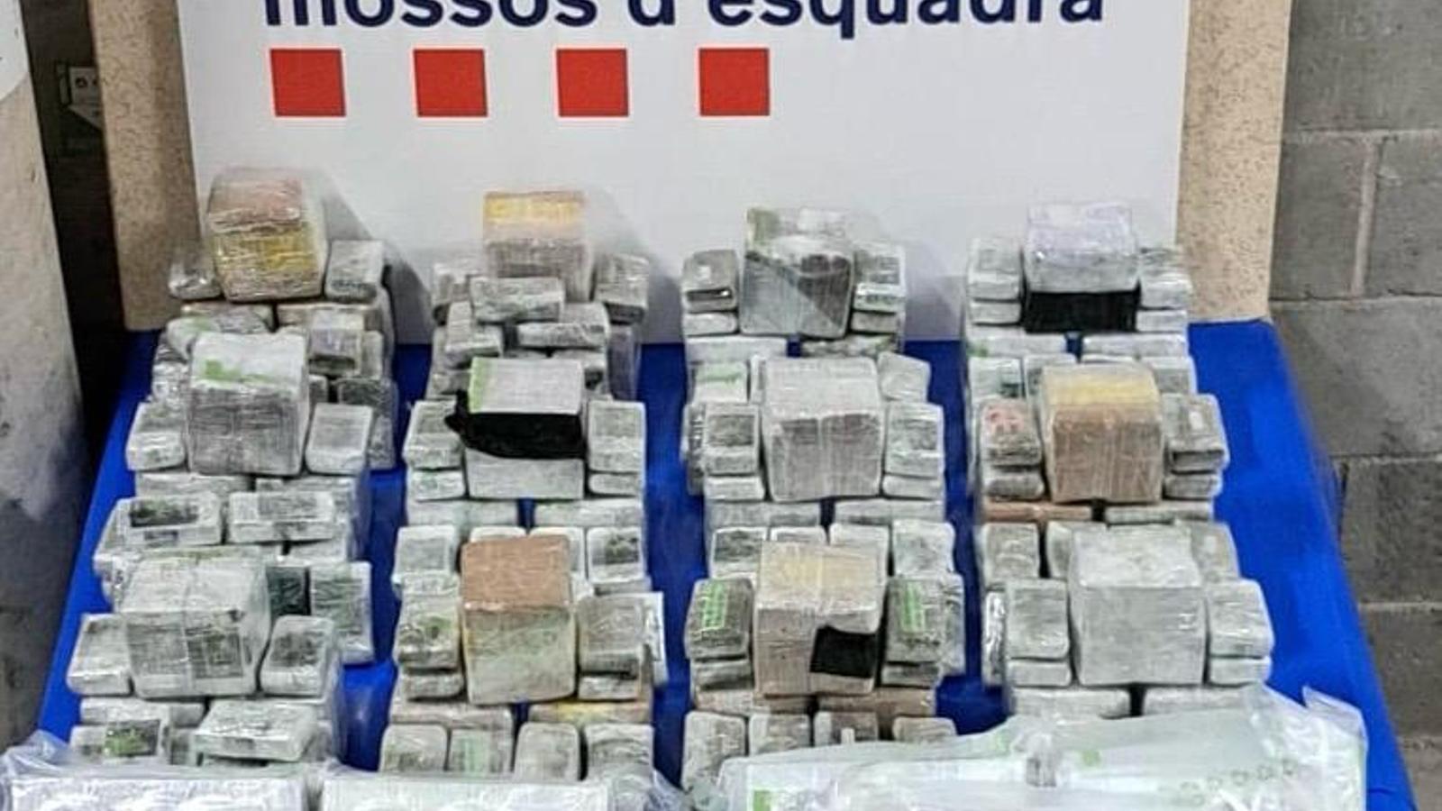 Haixix confiscat pels Mossos d'Esquadra a Martorell