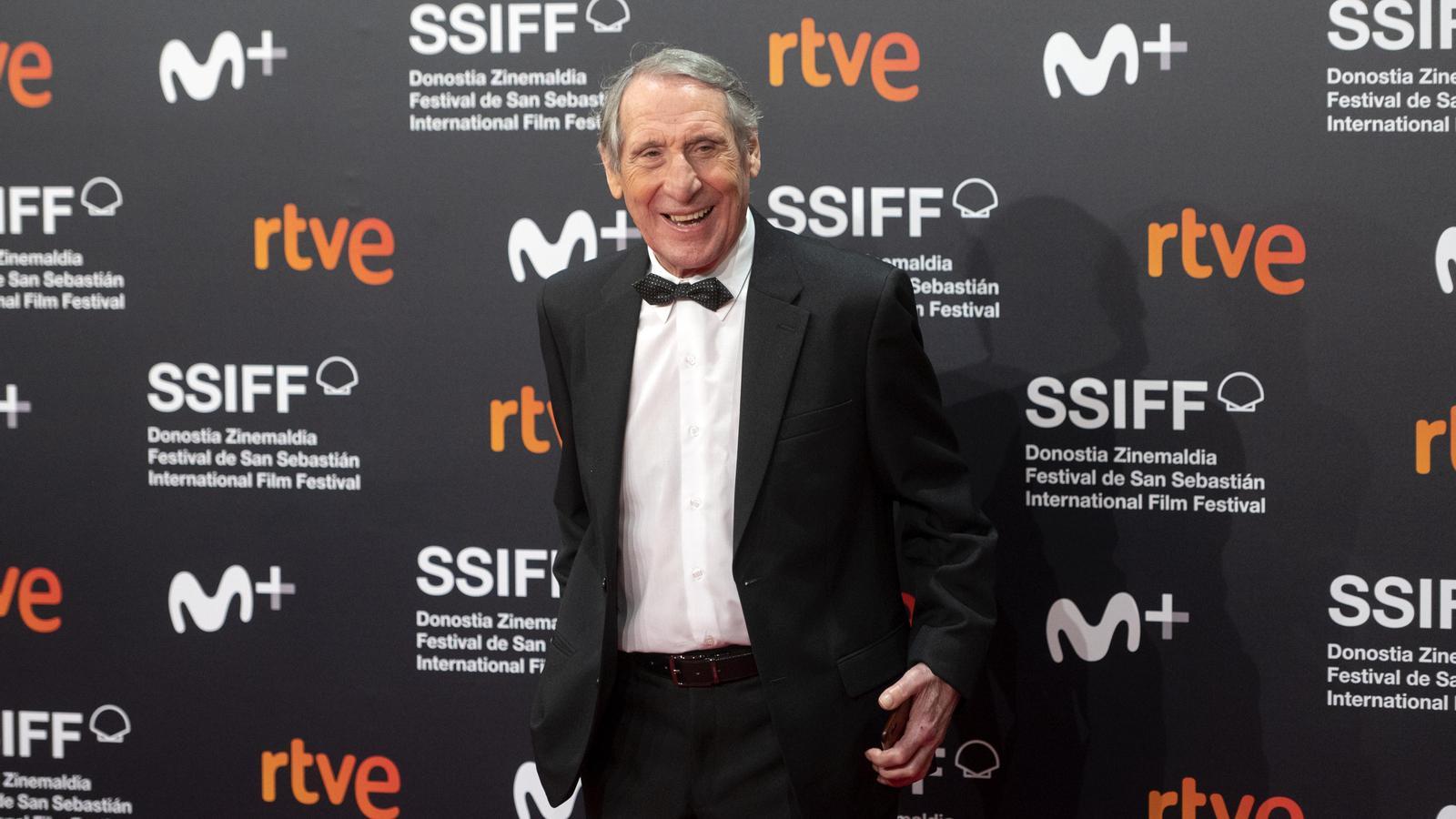 Actor Celso Bugallo during the premiere of the film 'El buen patrón' at the San Sebastian Film Festival.