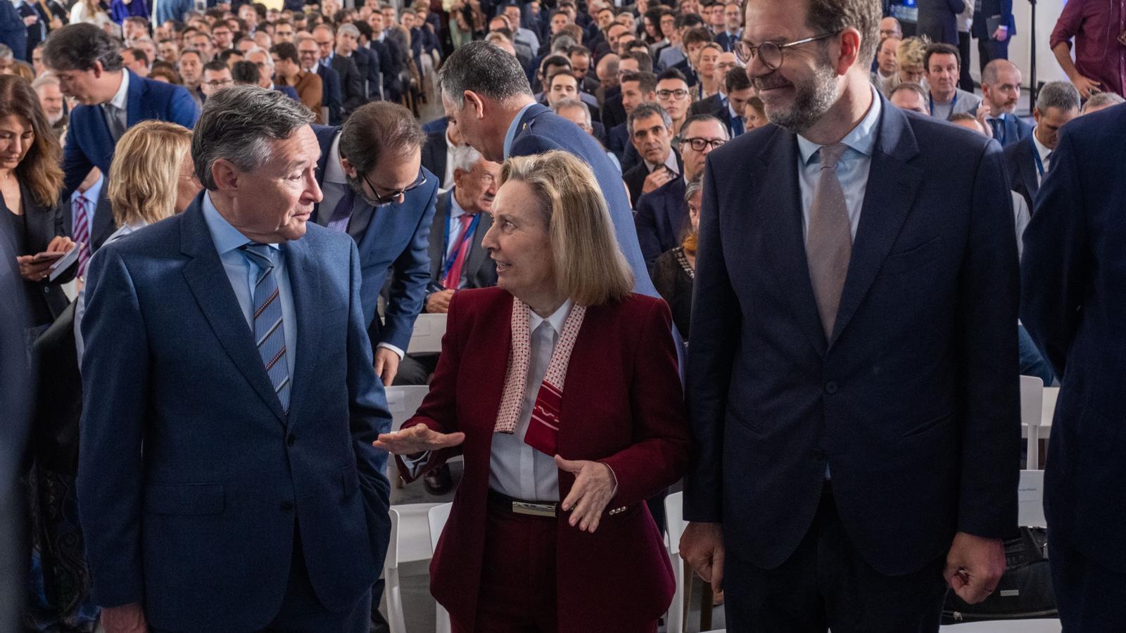 Imagen del encuentro empresarial del sector de la defensa en Barcelona convocado por Indra.