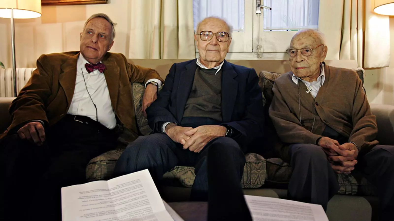 Moisès Broggi amb Heribert Barrera (d)/ Francesc Melcion