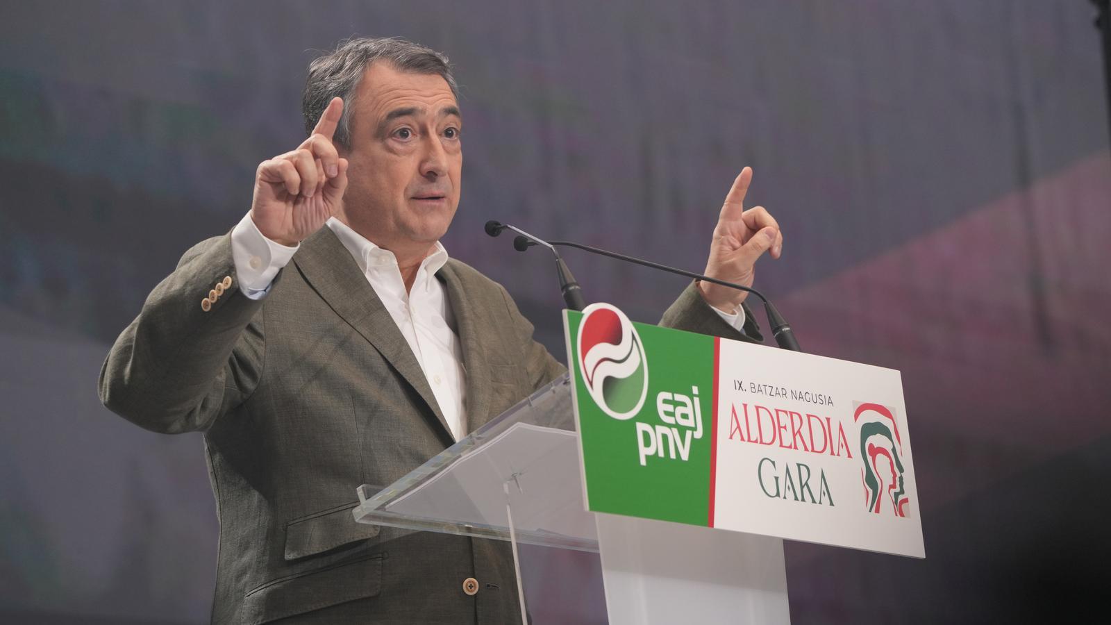 Aitor Esteban, en su primer discurso como presidente del PNV.
