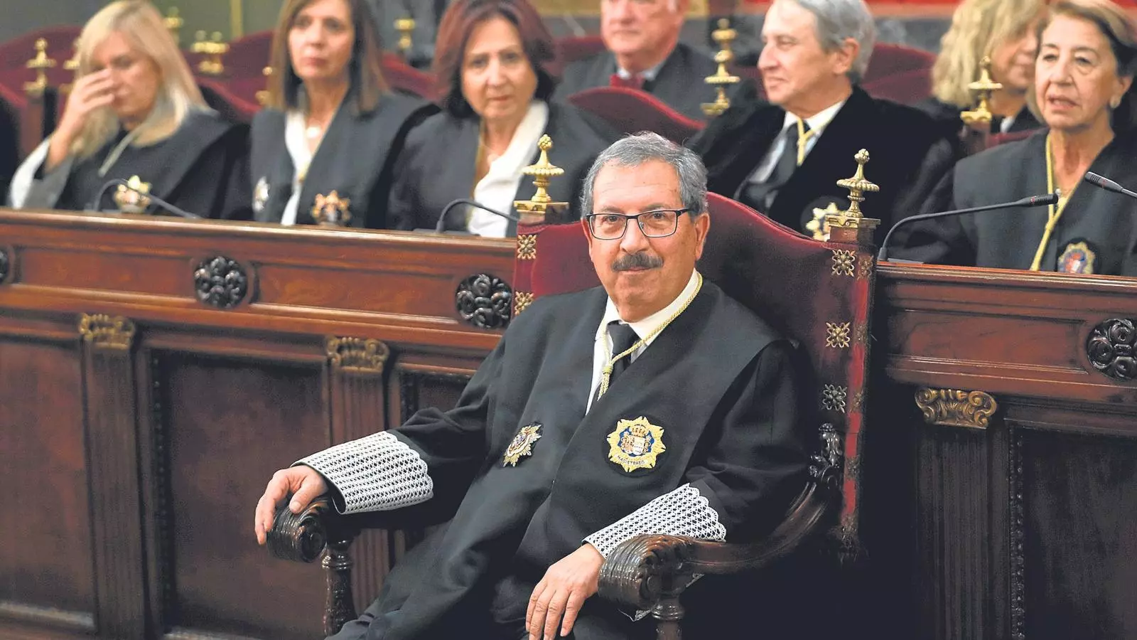 El president interí del CGPJ, Rafael Mozo, en un acte recent al Tribunal Suprem