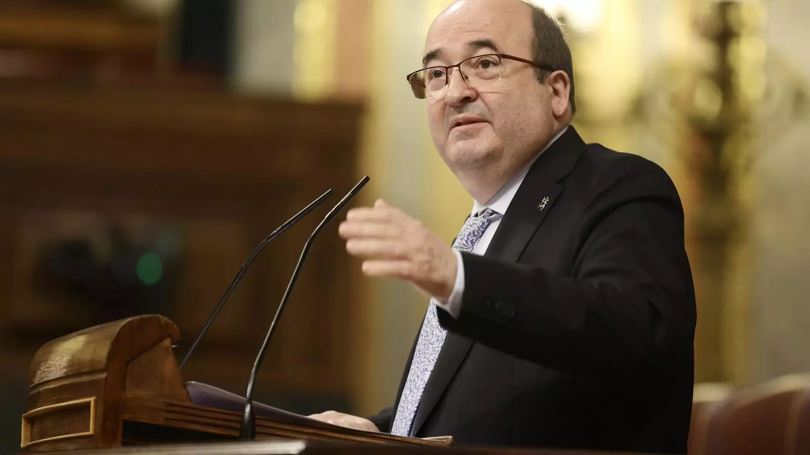 El ministre de cultura i esports Miquel Iceta al congrés de diputats