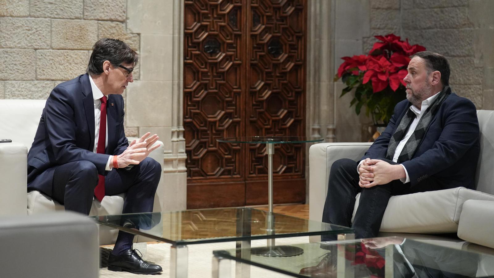 Salvador Isla meeting with Oriol Junqueras