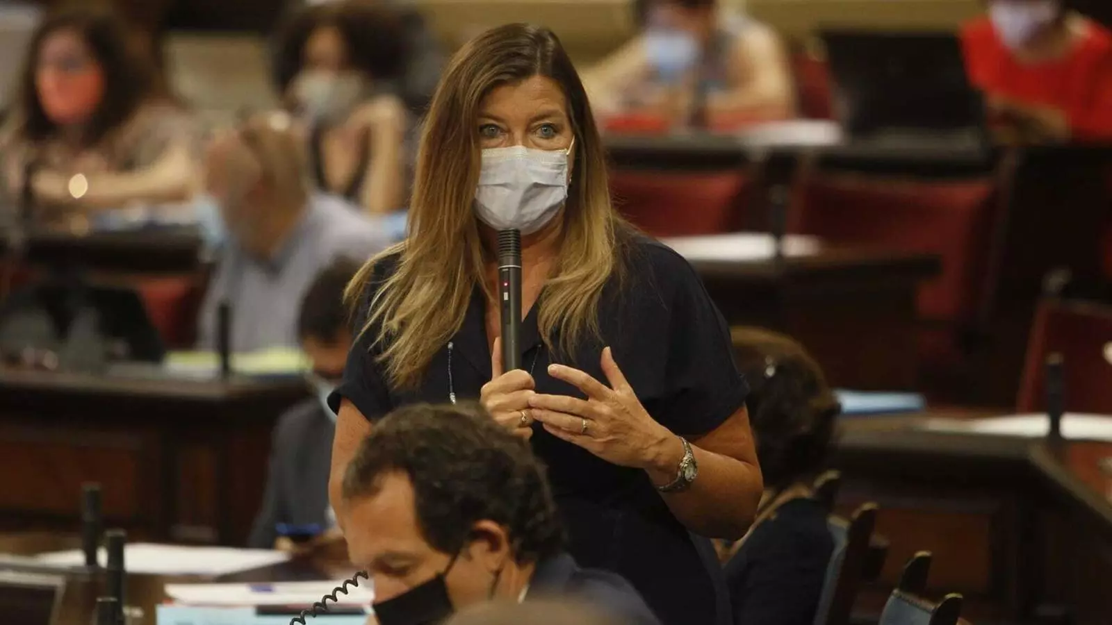 La consellera de Salut, Patricia Gómez, al Parlament. / ISAAC BUJ