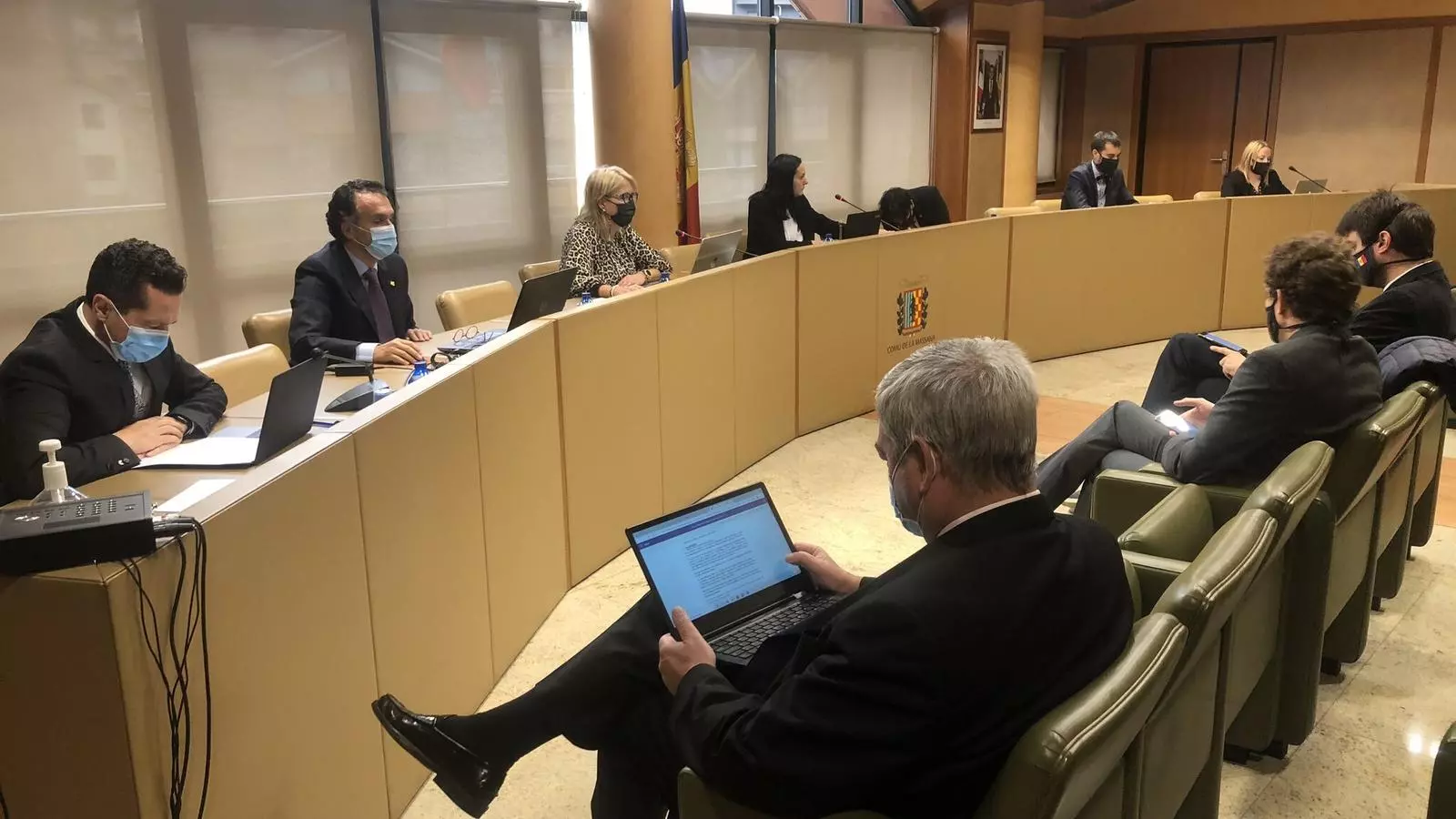 La sessió del consell de comú de la Massana. / COMÚ DE LA MASSANA