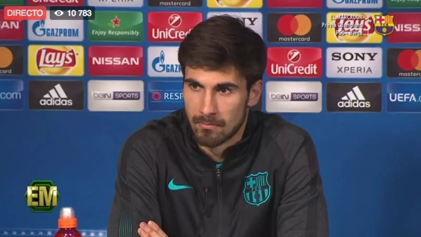 André Gomes, en la prèvia del PSG-Barça