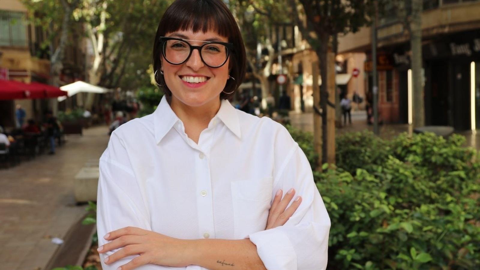 The candidate of the coalition, Ara Més to the Congress, Carme Gomila