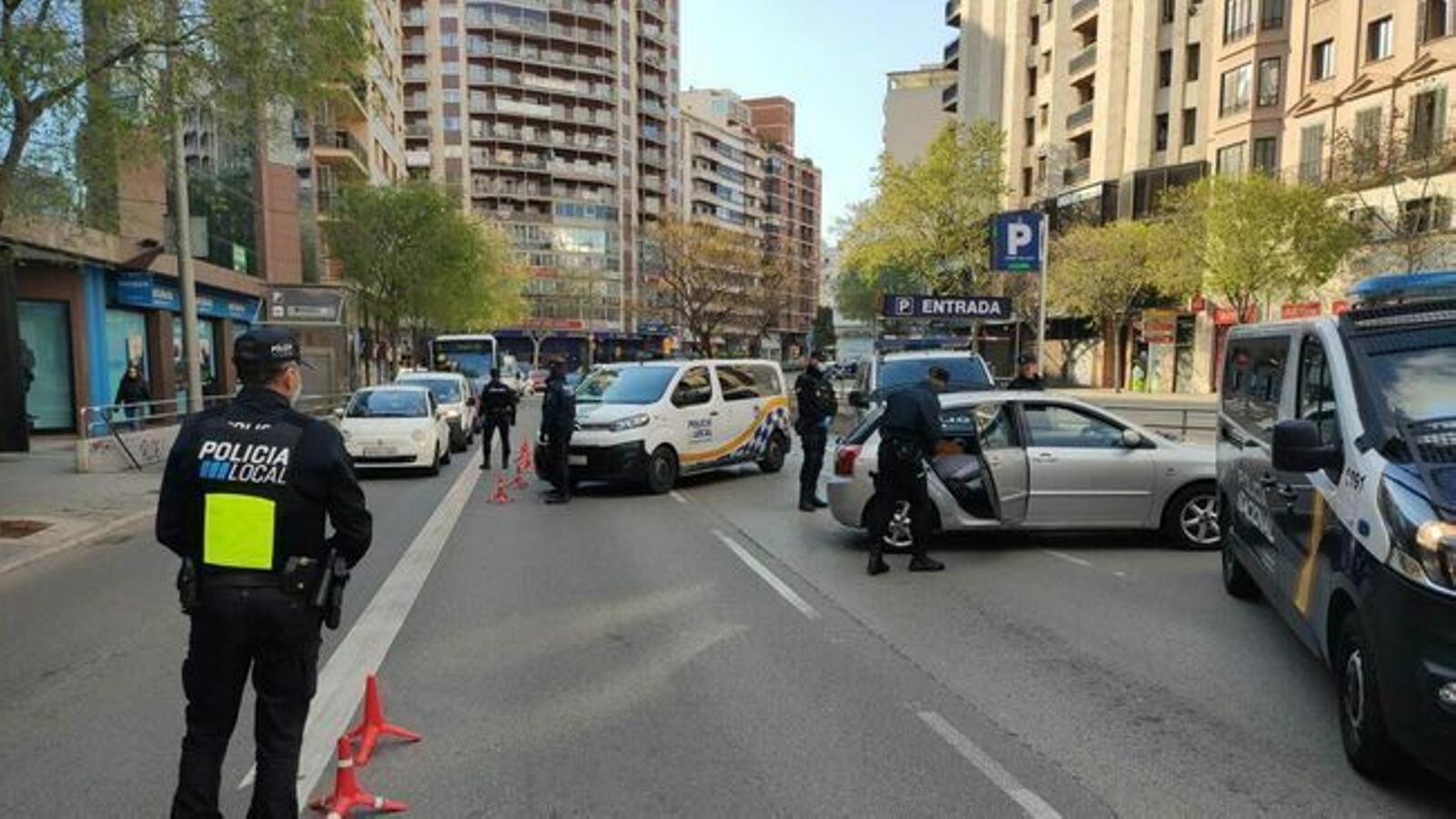 Control de trànsit a Palma. / DELEGACIÓ DEL GOVERN