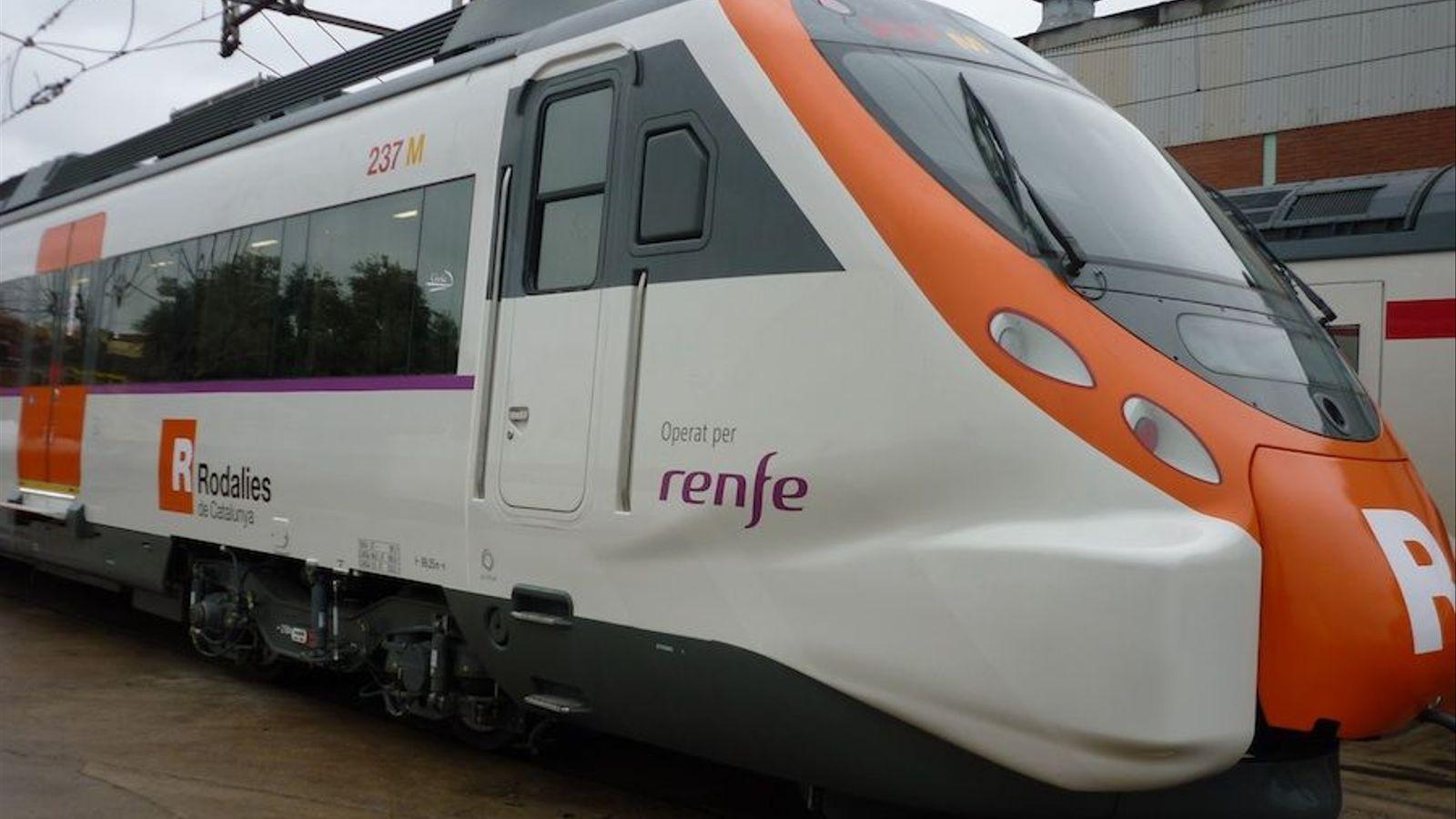 A commuter train in Catalonia