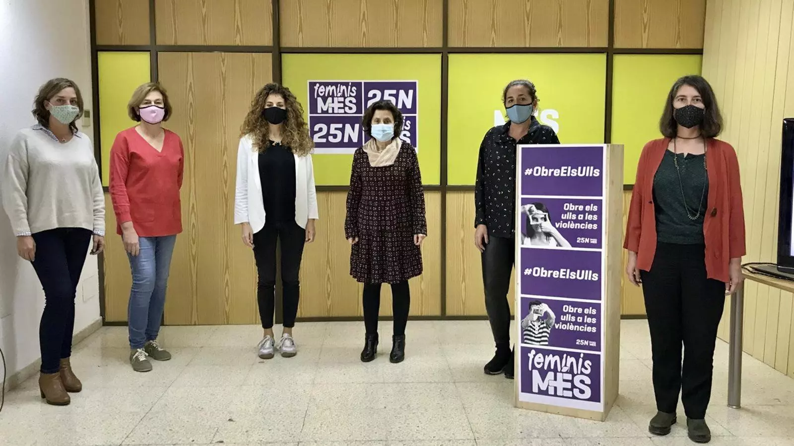 Presentació de la campanya 'Obre els ulls'.