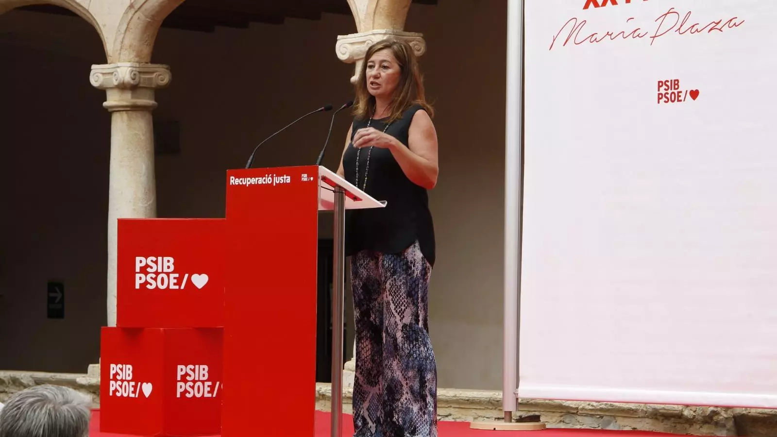 Francina Armengol aquest diumenge al Claustre Sant Domingo, a Inca.