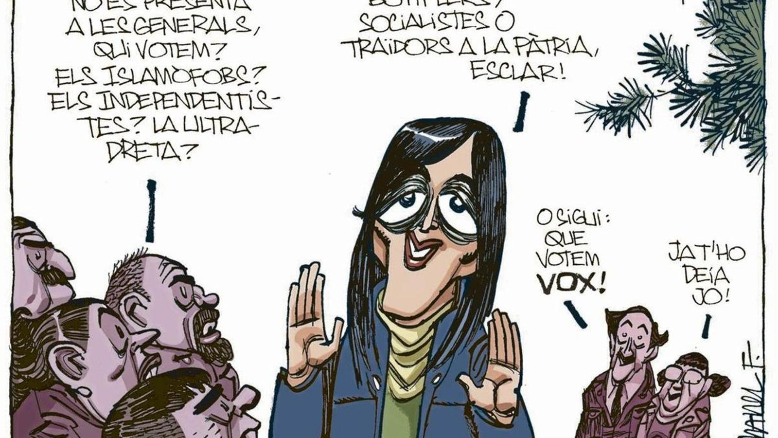 The cartoon by Manel Fontdevila of October 11 in ARA.