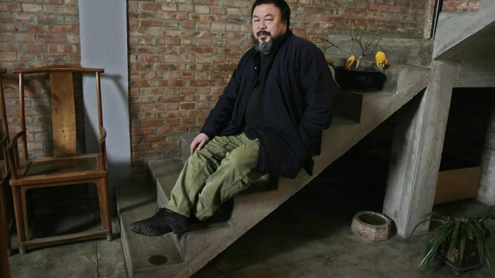 Weiwei, en una entrevista al seu estudi