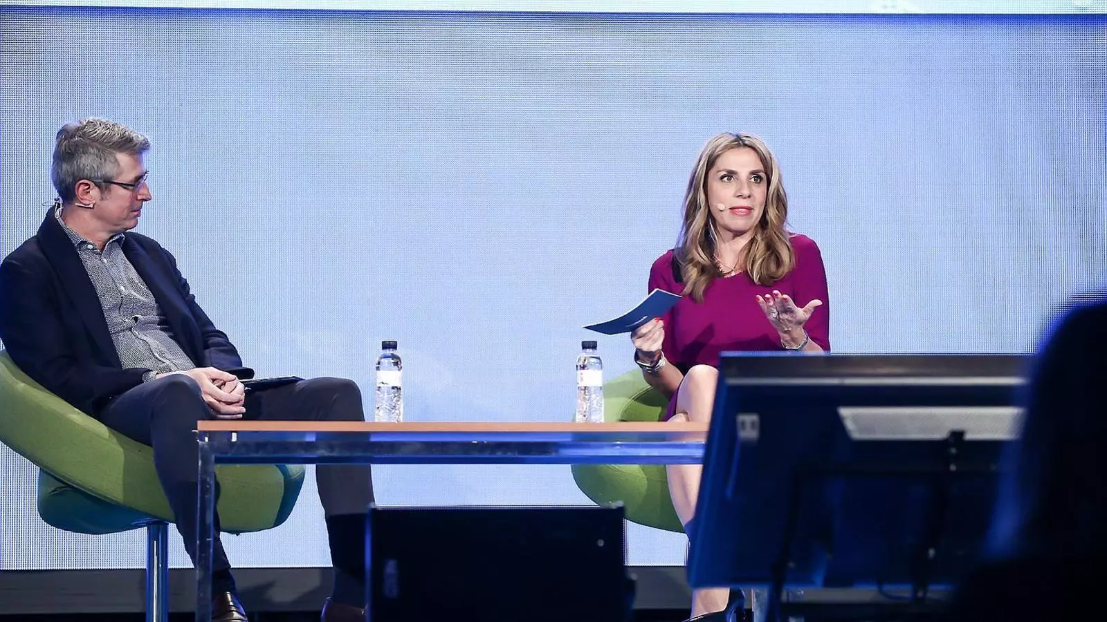 La vicepresidenta de Facebook a Europa, el Pròxim Orient i Àfrica, Nicola Mendelsohn, durant una intervenció en el MWC.