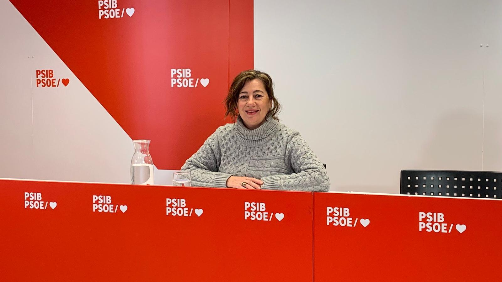 Francina Armengol durant el primer Comitè Federal del PSOE del 2022