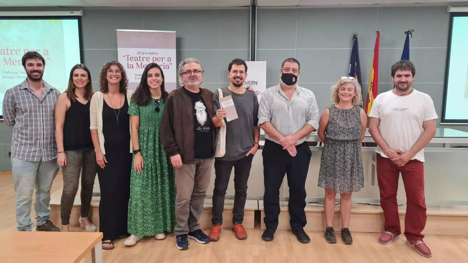 Acte de presentació del cicle 'Teatre per a la Memòria'.