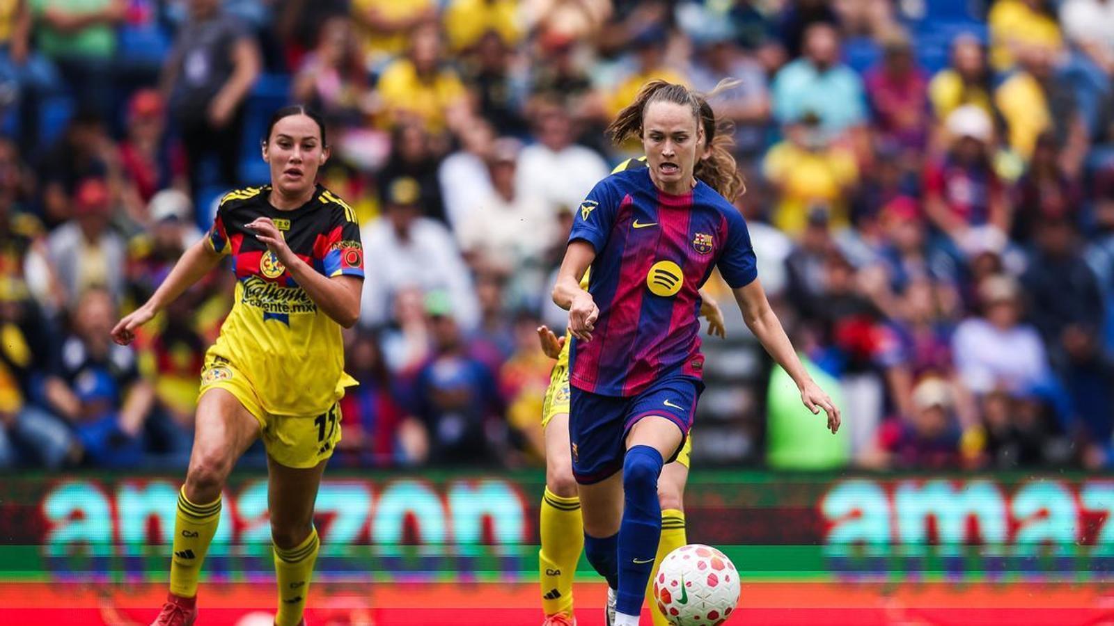The Barça women's team closes its Mexican tour with a 1-2 victory over América.
