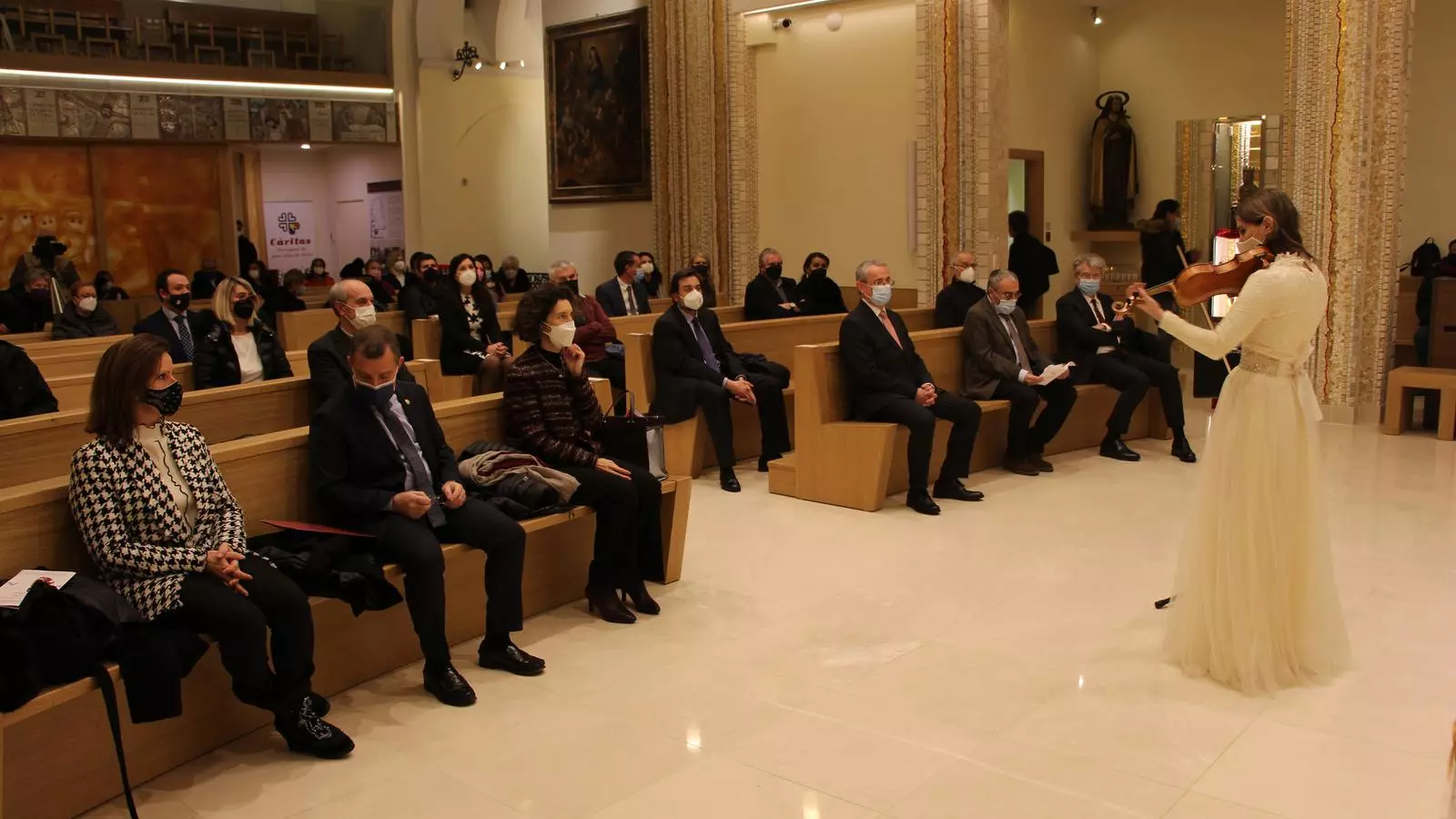 Acte per celebrar el 30è aniversari de la independència d'Eslovènia a l'església de Sant Julià de Lòria.