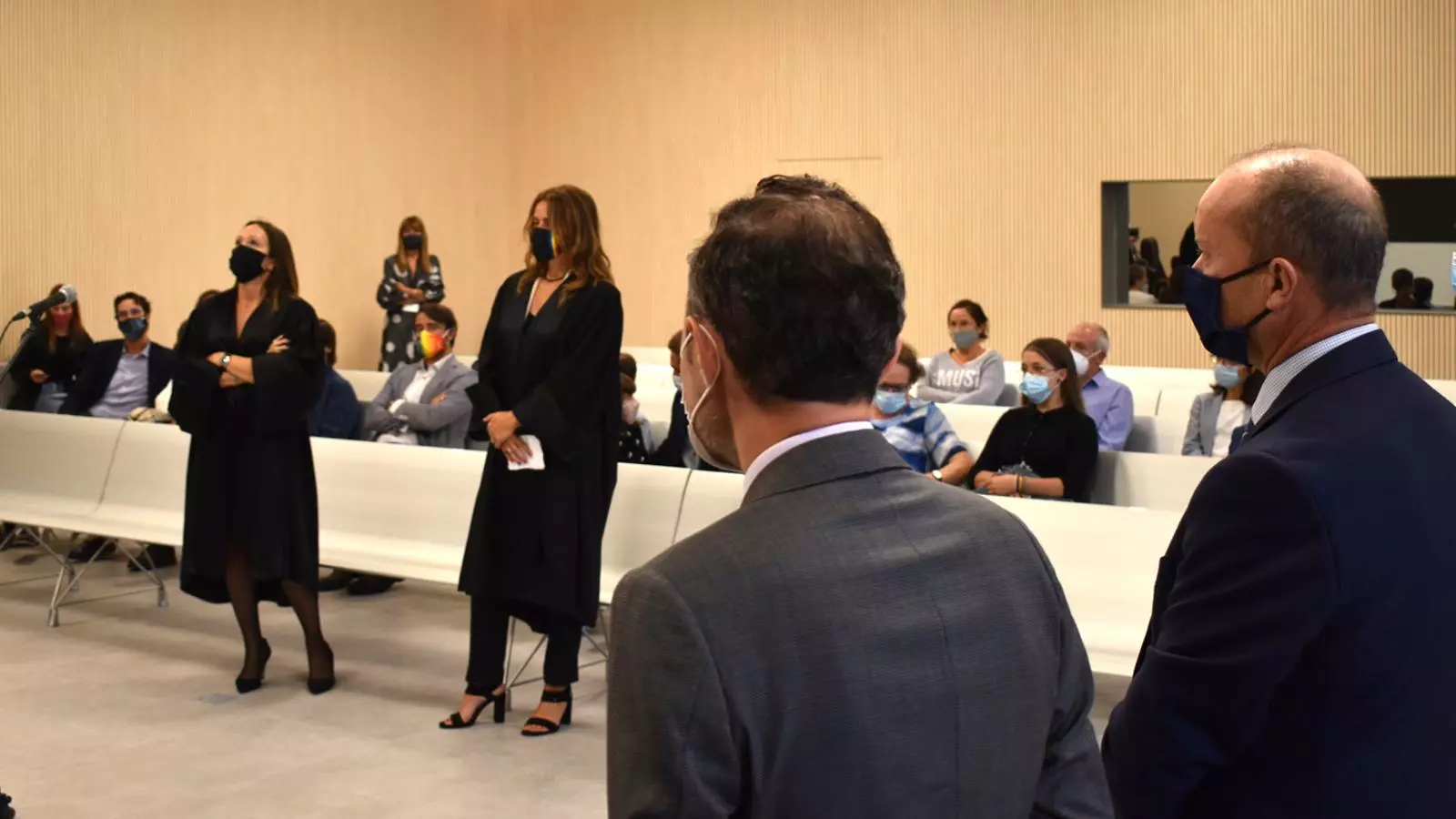 El cap de Govern, Xavier Espot, durant el jurament del càrrec de les dues magistrades