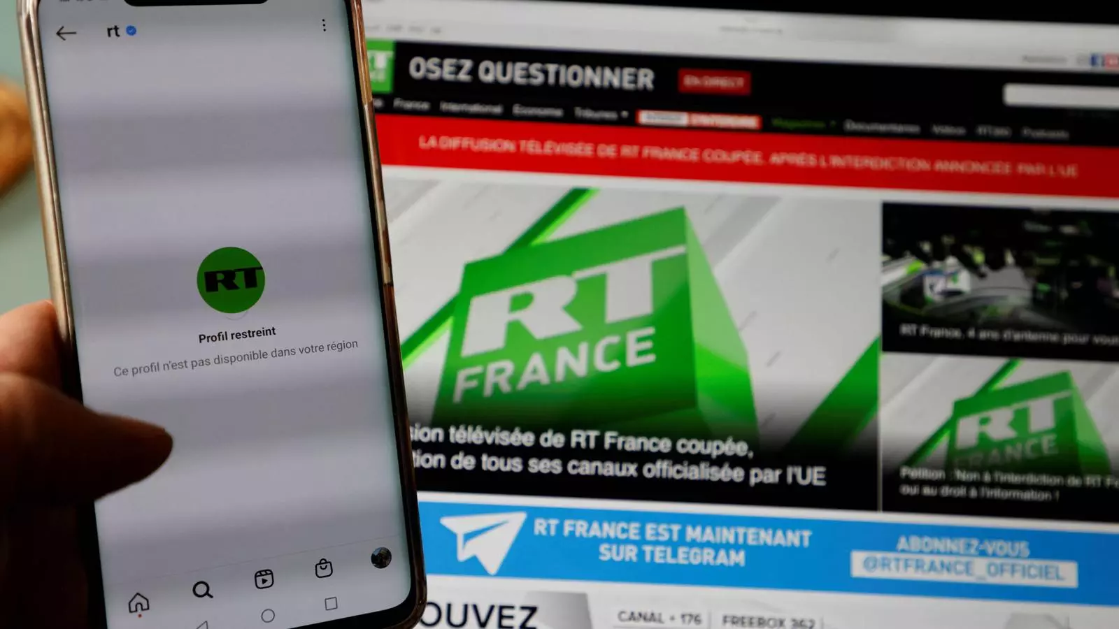 El canal de RT ha dejado de estar operativo en Europa