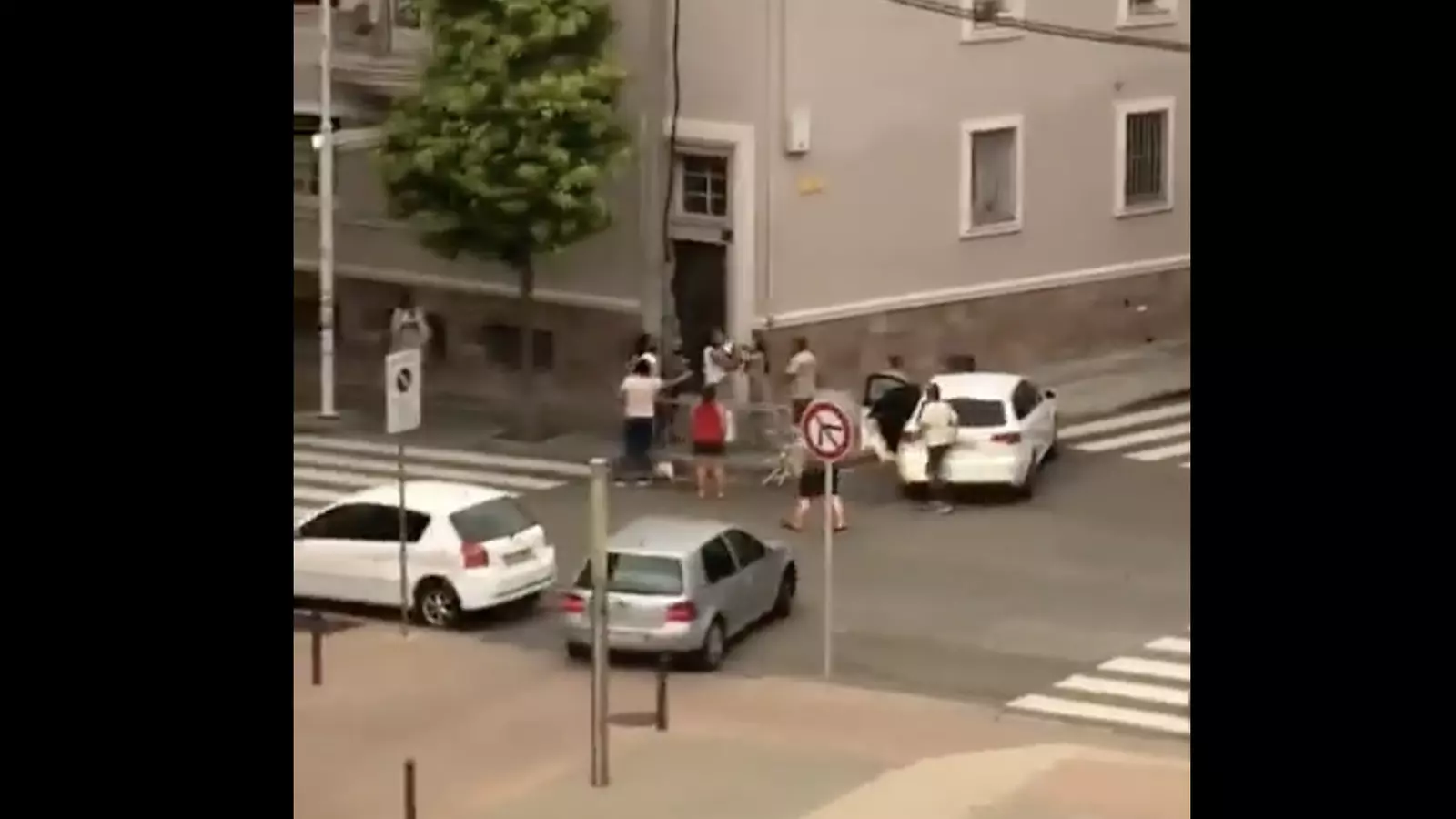 Un moment de la baralla.