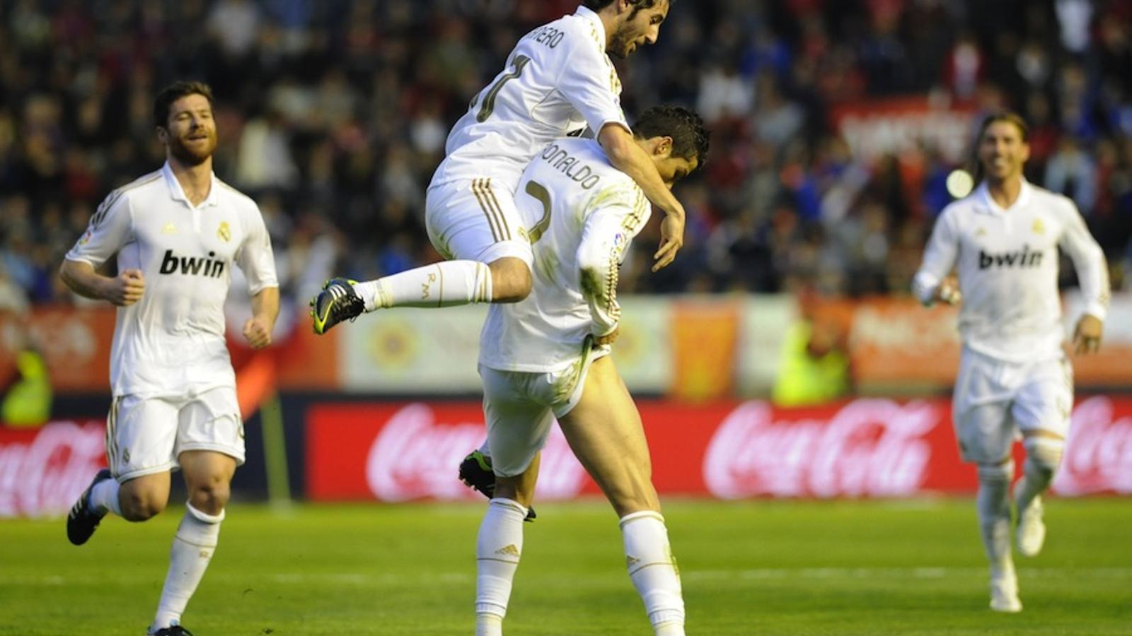 Cristiano Ronaldo ha celebrat el gol mostrant la cuixa dreta