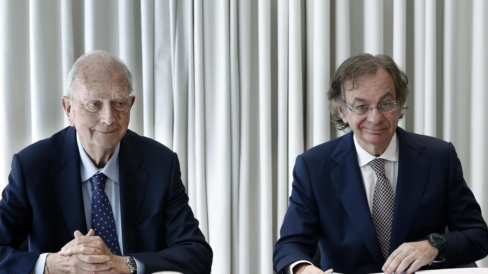 The president and CEO of Colonial, Juan José Brugera and Pere Viñolas