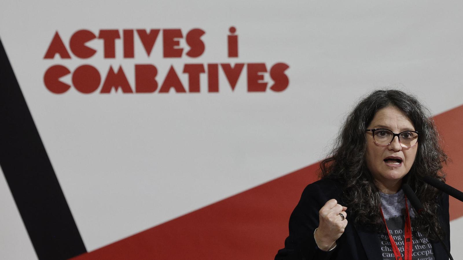 Former Vice President Mónica Oltra, during the Iniciativa-Compromís congress.