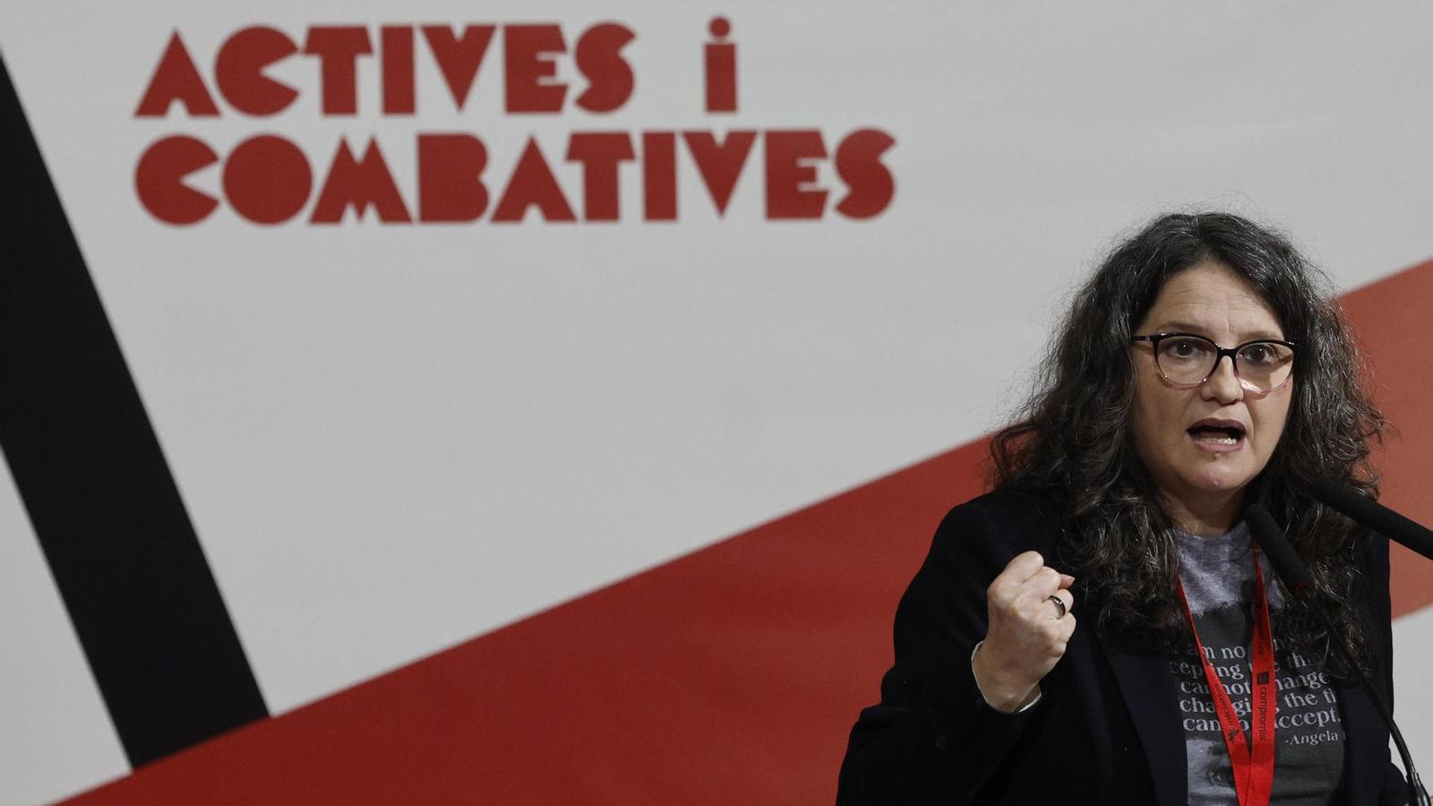 Former Vice President Mónica Oltra, during the Iniciativa-Compromís congress.