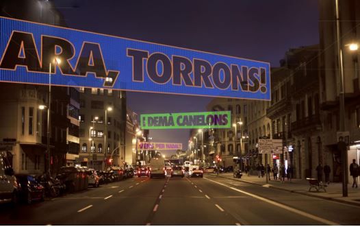 Recreation of the Christmas lights to be placed on Arago Street