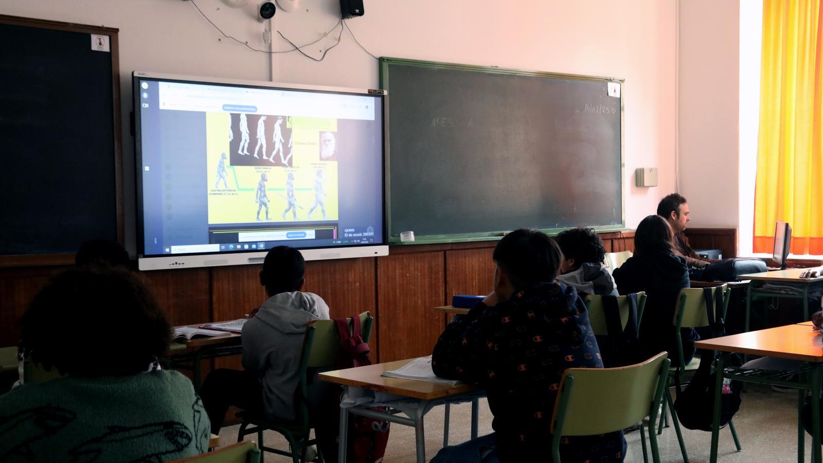 Una clase en un centro educativo de Mallorca.