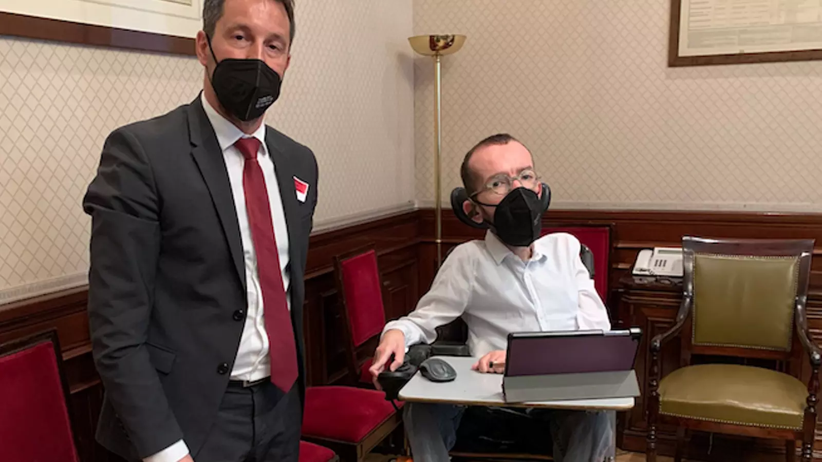 Pere López i Pablo Echenique, al Congrés