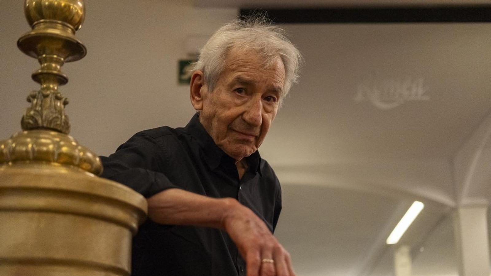 The actor José Sacristán at the Romea Theatre in Barcelona.