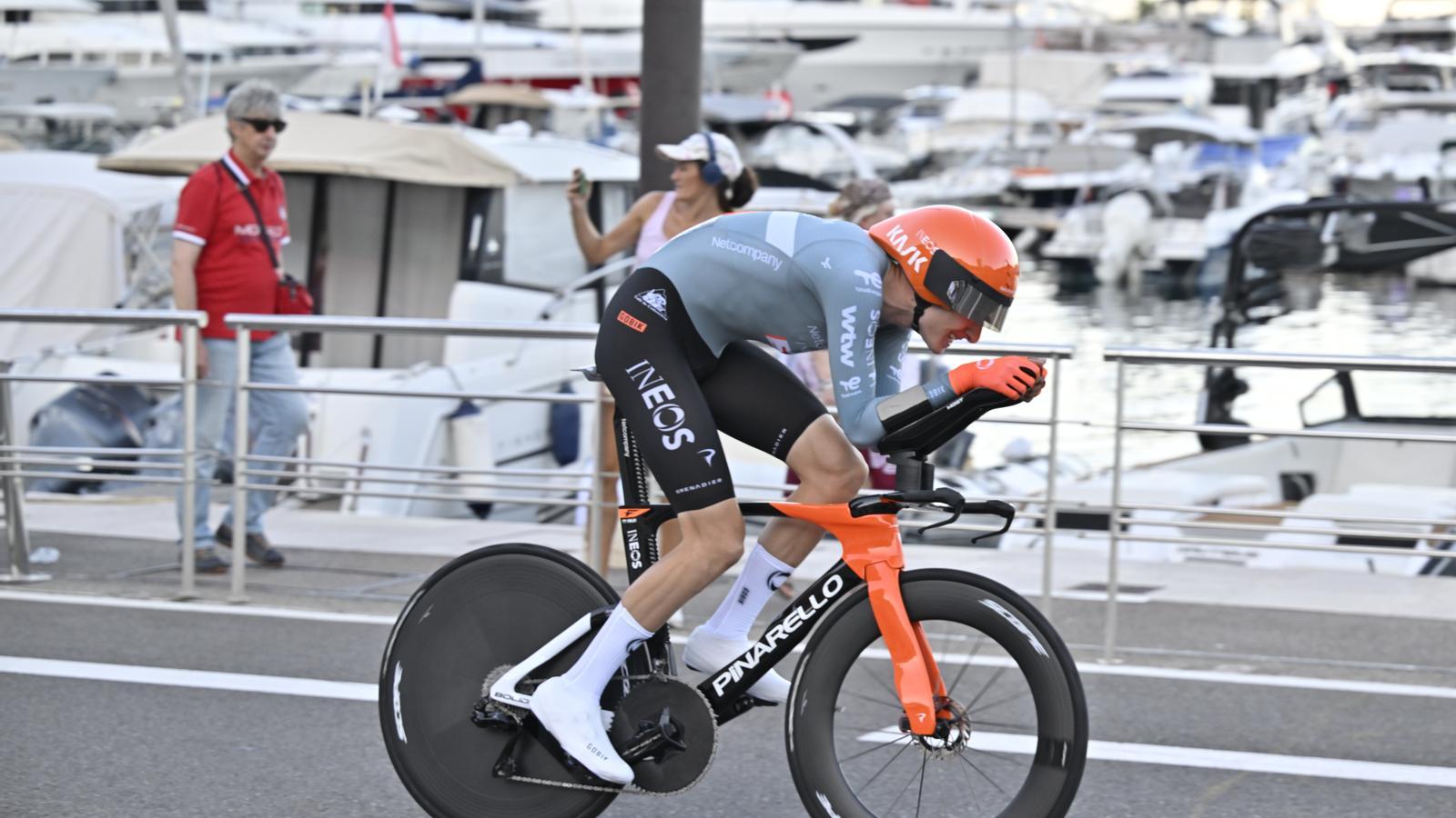 Joshua Tarling at the start