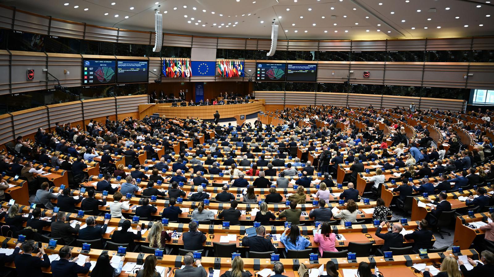 Pleno del Parlamento Europeo.
