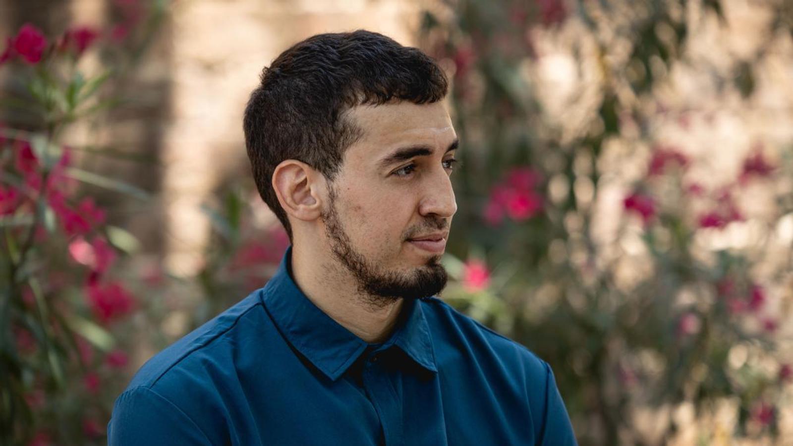 Hatim Azahri, president and founder of the association Joves Units del Poble-sec